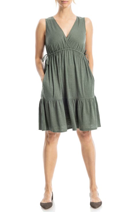 V-Neck Tiered Minidress