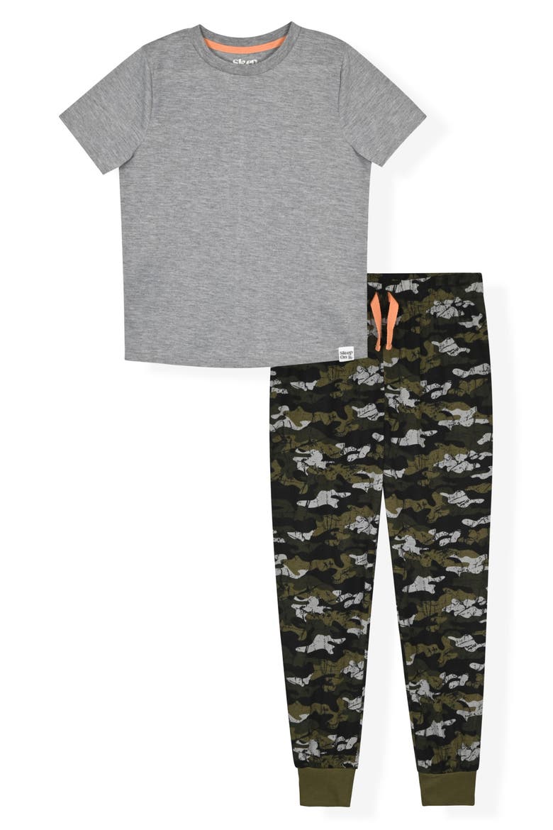 Kids' T-Shirt & Joggers Pajama Set, Main, color, GREY