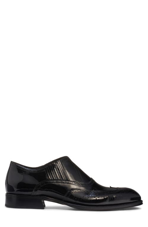 Alexander Mcqueen Mcqueen Jermyn Slip-on Wingtip Oxford In Black