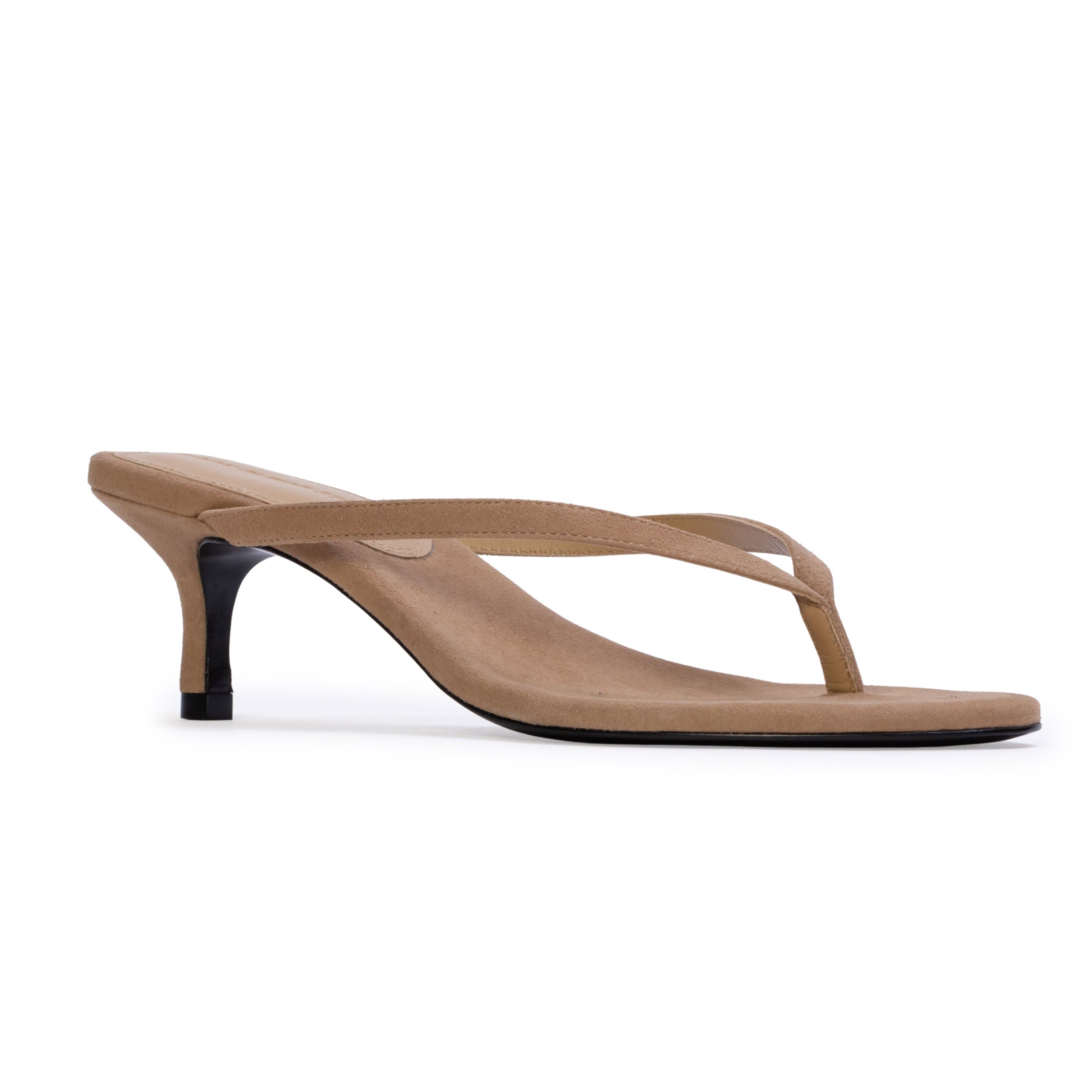 Tash 50 Suede Sandal, Alternate, color, Latte Suede