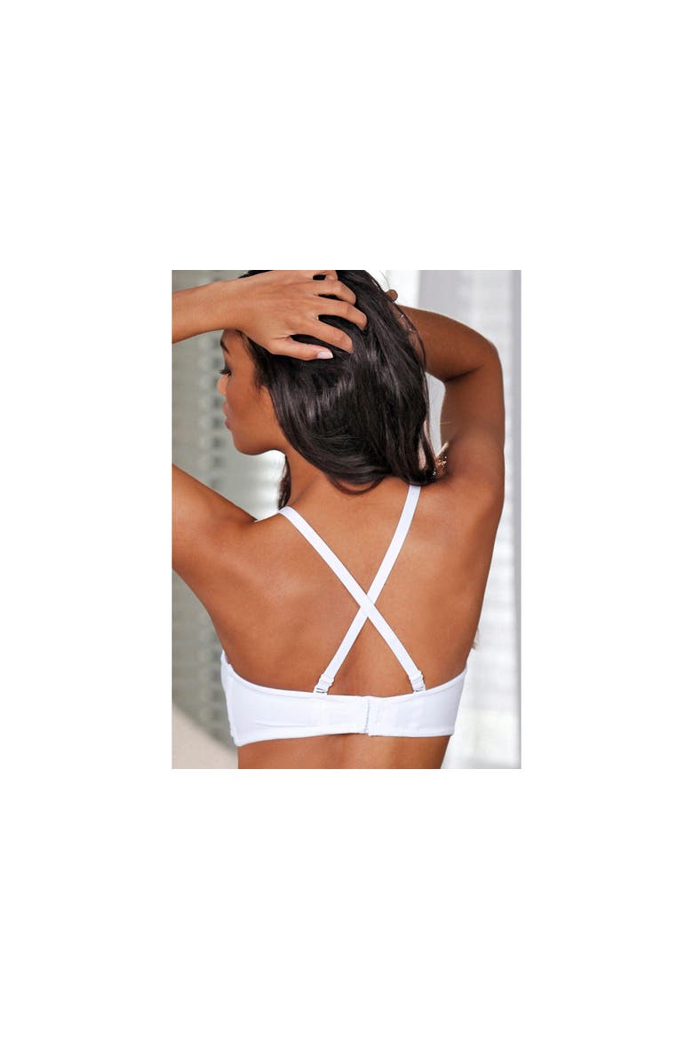 Multiway Strapless T-Shirt Bra, Alternate, color, White