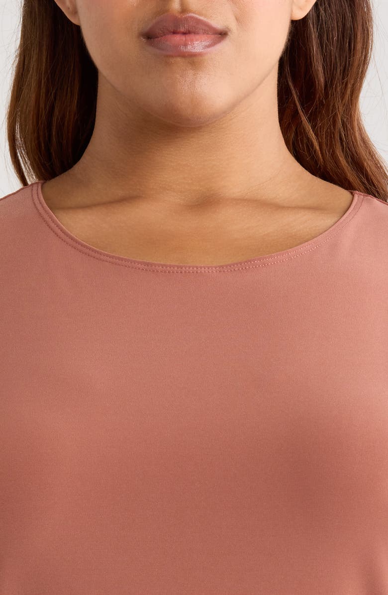 Vikki Vi Scoop Neck Tank, Alternate, color, Clay