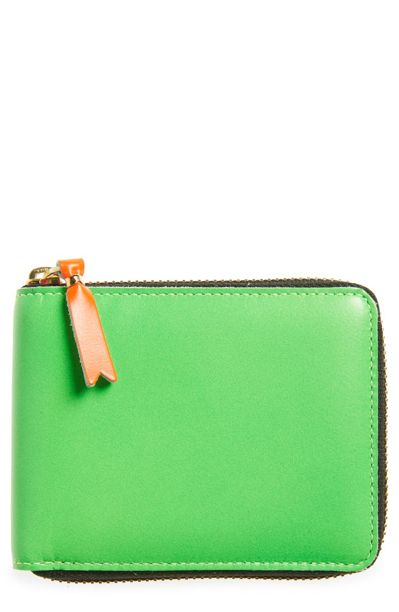 Comme des Garçons Wallets Super Fluo Wallet, Main, color, Green