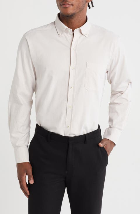 Oxford Cotton Button-Down Sport Shirt