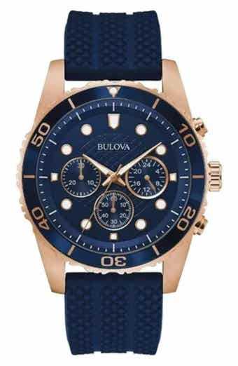Classic Silicone Strap Watch, 43mm