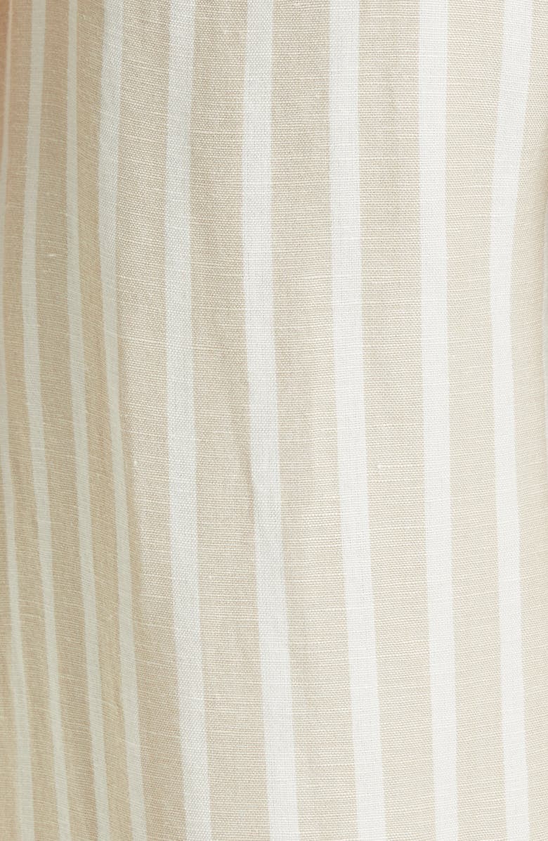 L'AGENCE Samira Crop Wide Leg Linen Blend Pants, Alternate, color,