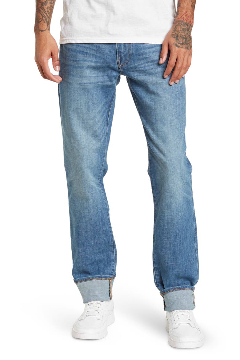 Slim Fit Straight Leg Jeans, Main, color, REELFOOT