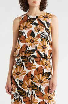 Sleeveless Bubble Hem Top