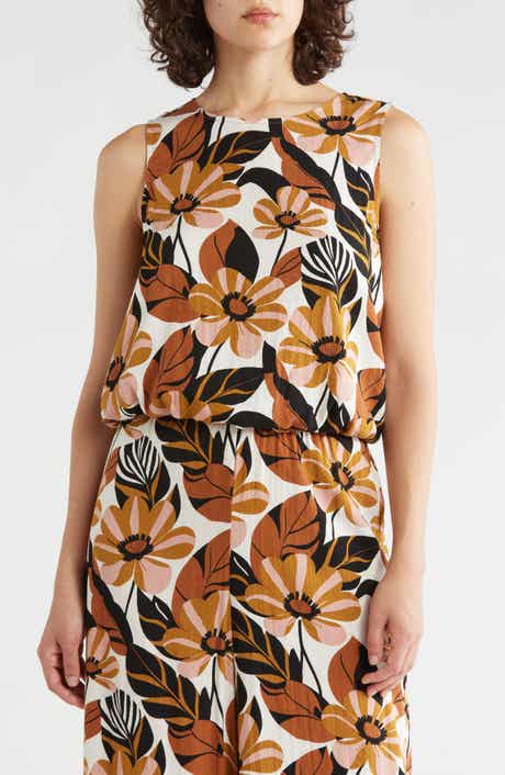 Sleeveless Bubble Hem Top