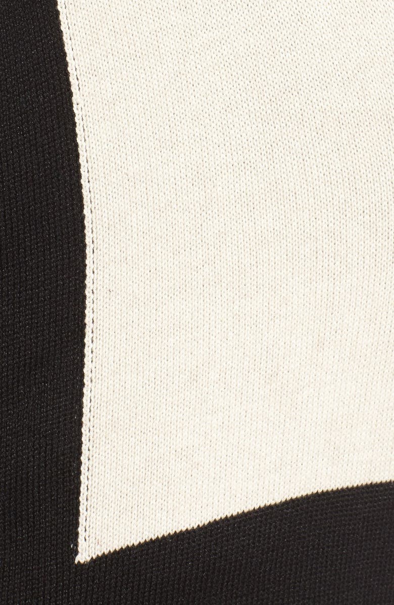 Echo Colorblock Knit Fringe Kimono, Alternate, color, 