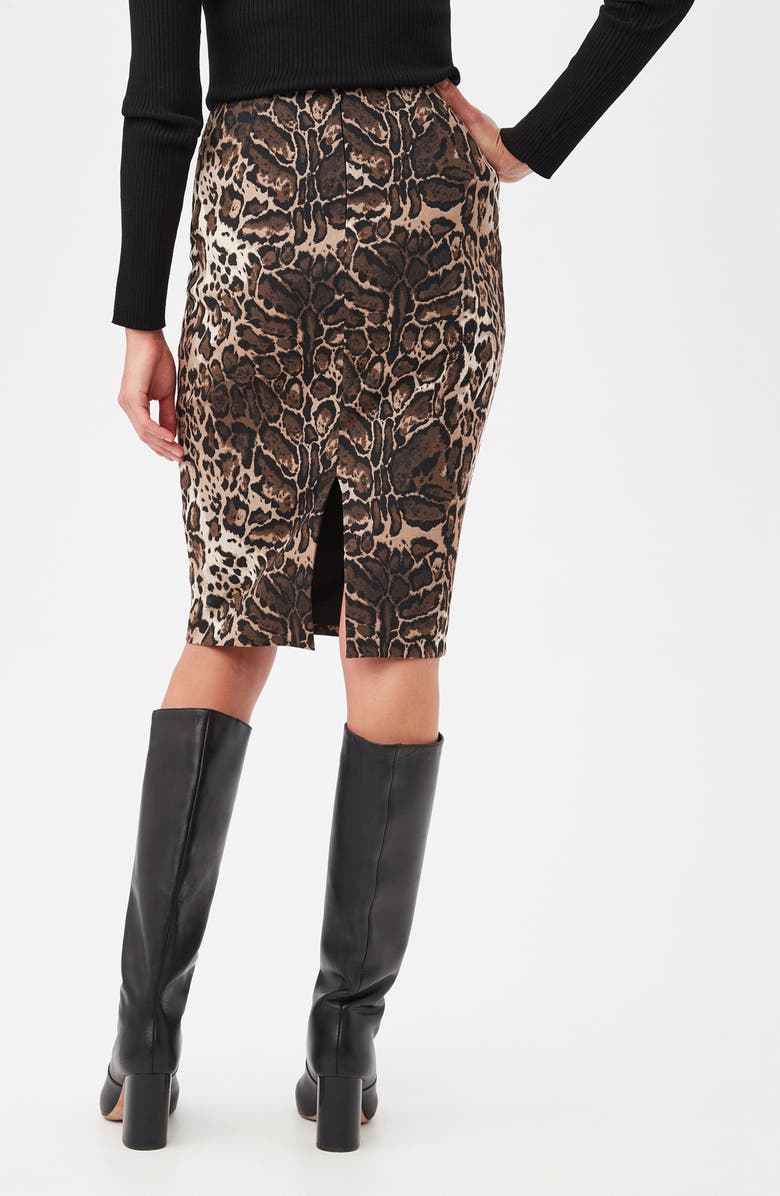 Trina Turk Osa Pencil Skirt, Alternate, color, Brown Multi