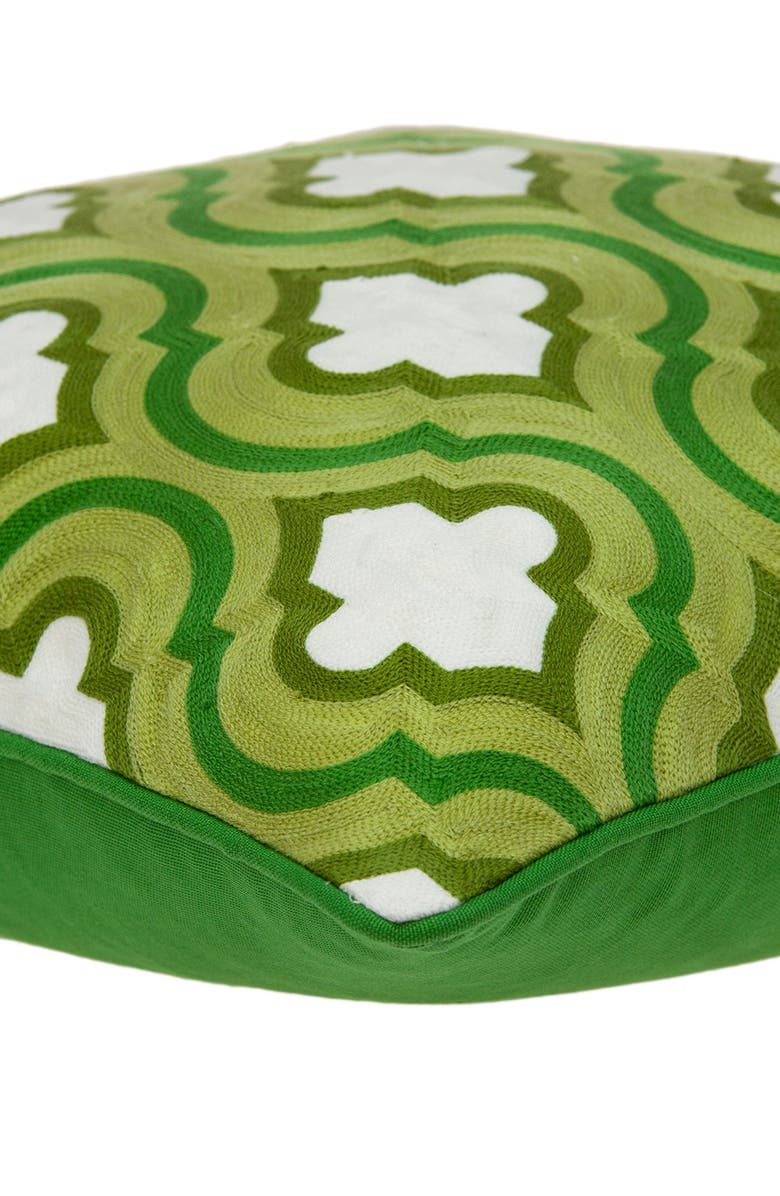 PARKLAND COLLECTION Gamma Traditional Pillow - 20" x 20" - Green, Alternate, color, Green