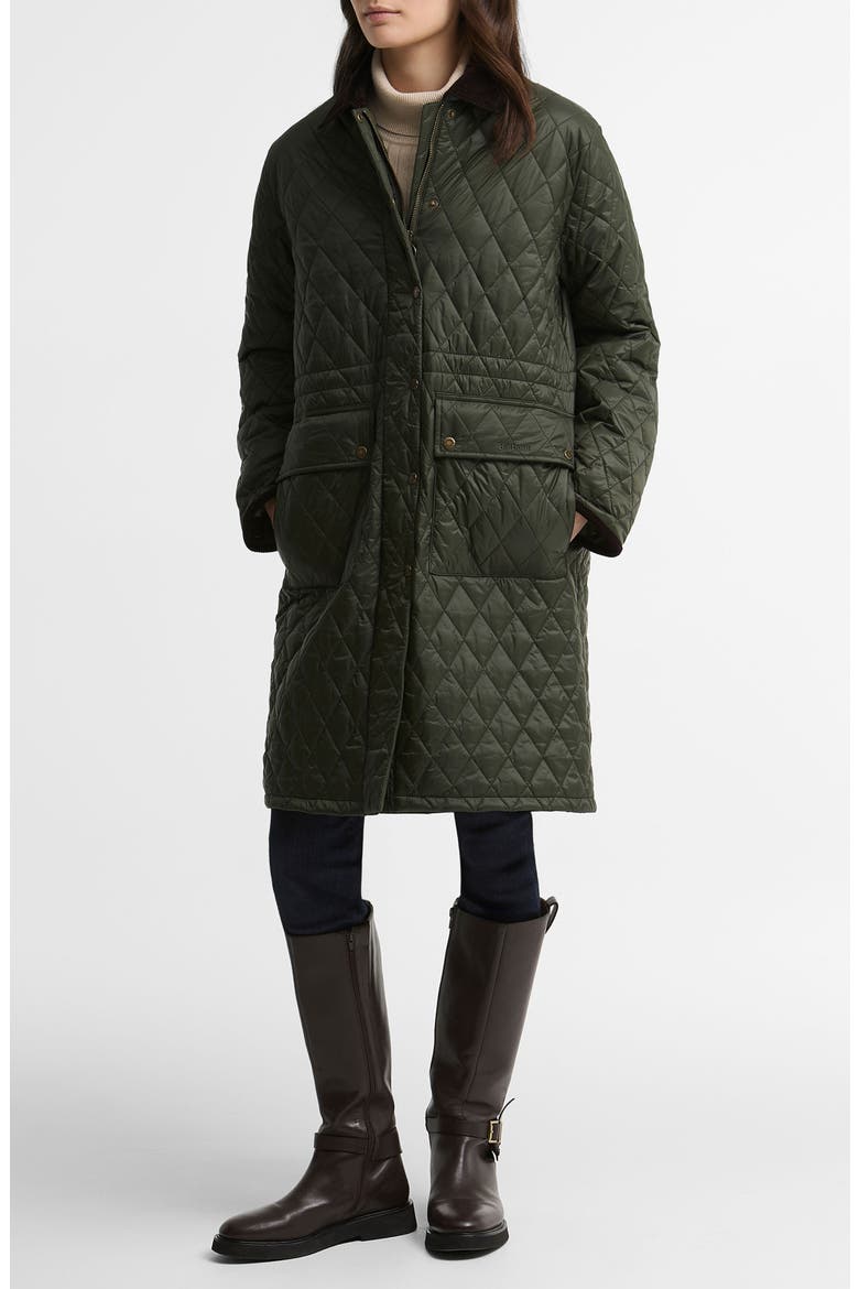 Rosamund Quilted Jacket, Main, color, OLIVE/ SHADOW CLASSIC