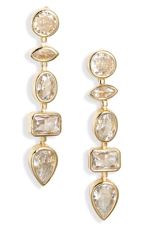 Orion Cubic Zirconia Drop Earrings