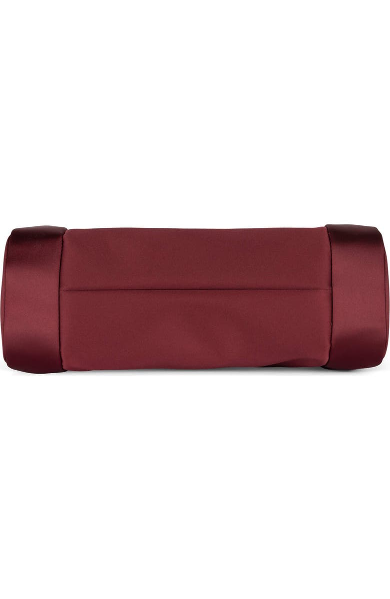 Jeffrey Campbell On-Sunset Satin Shoulder Bag, Alternate, color, Wine Satin Gold