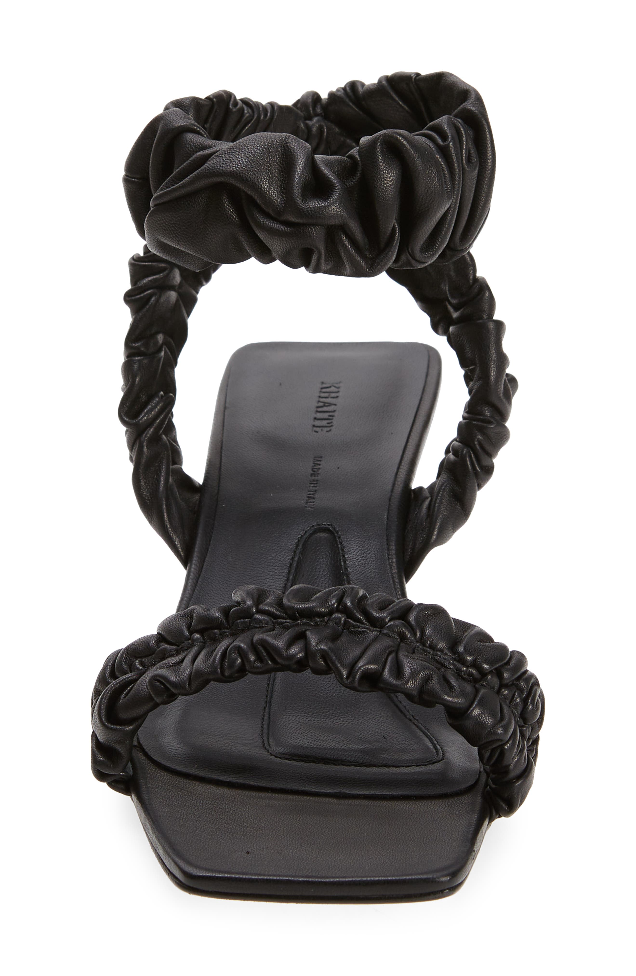Lexington Kitten Heel Sandal, Alternate, color, BLACK