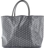 Pre-Owned Goyard Saint Louis Reversible Tote Coated Canvas and Printed Canvas GM