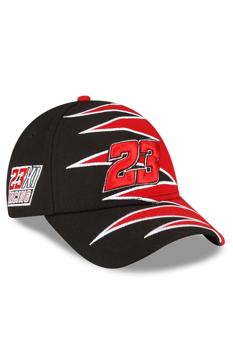 New Era Men's New Era Red/Black Bubba Wallace 9FORTY Zig Zag Snapback Adjustable Hat, Main, color, 