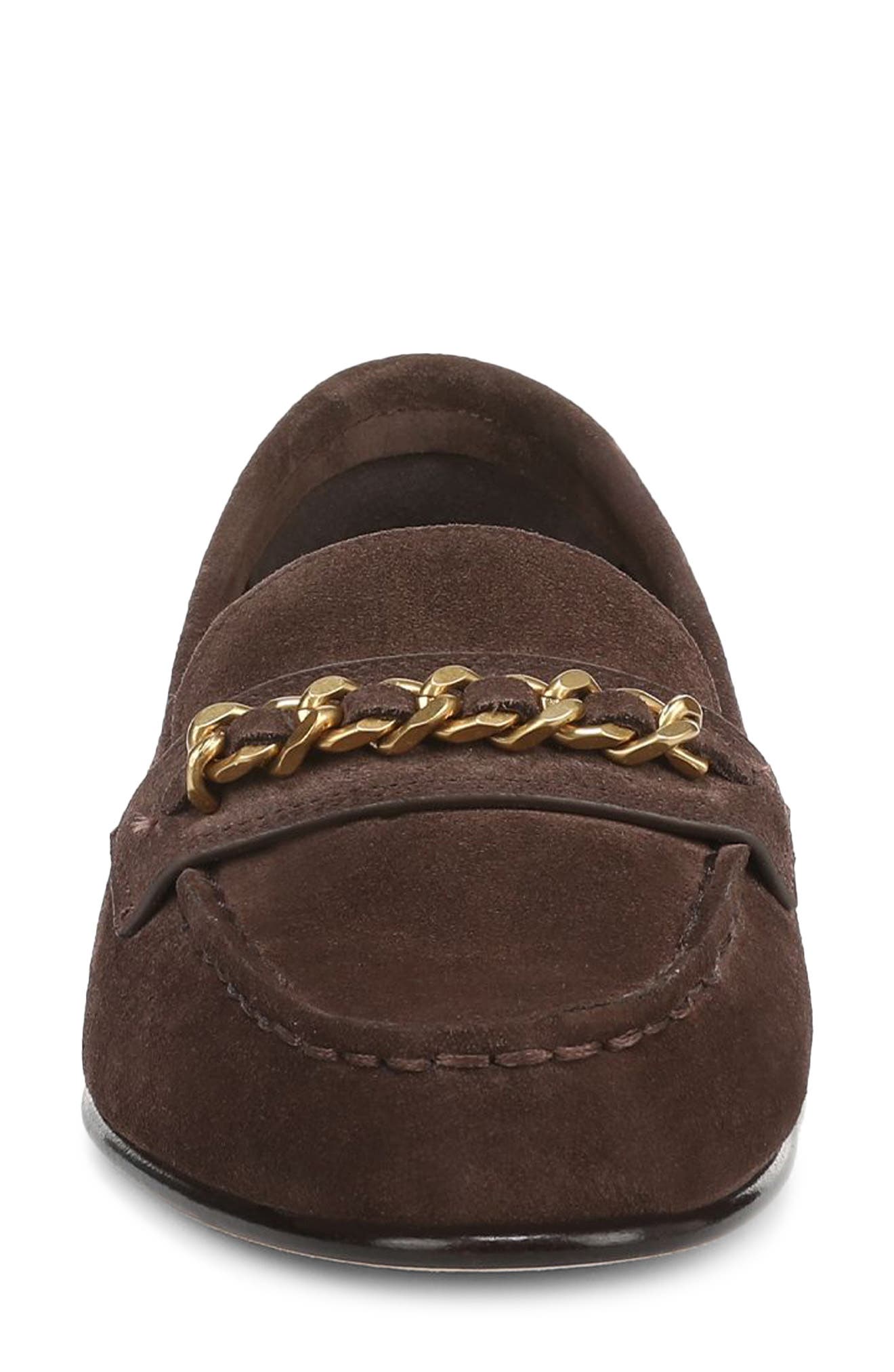 Veronica Beard Penny Chain Loafer, Alternate, color, Espresso