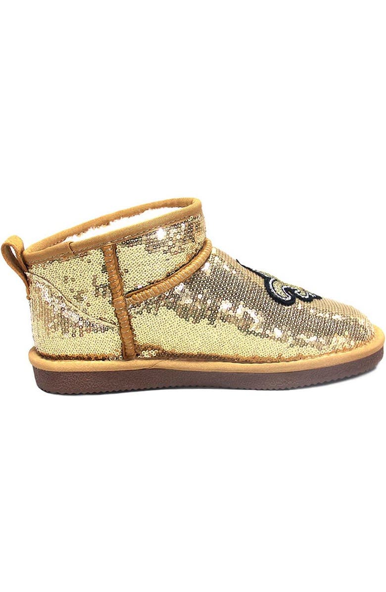 CUCE Women's Cuce Gold New Orleans Saints Sequin Ankle Boots, Alternate, color,