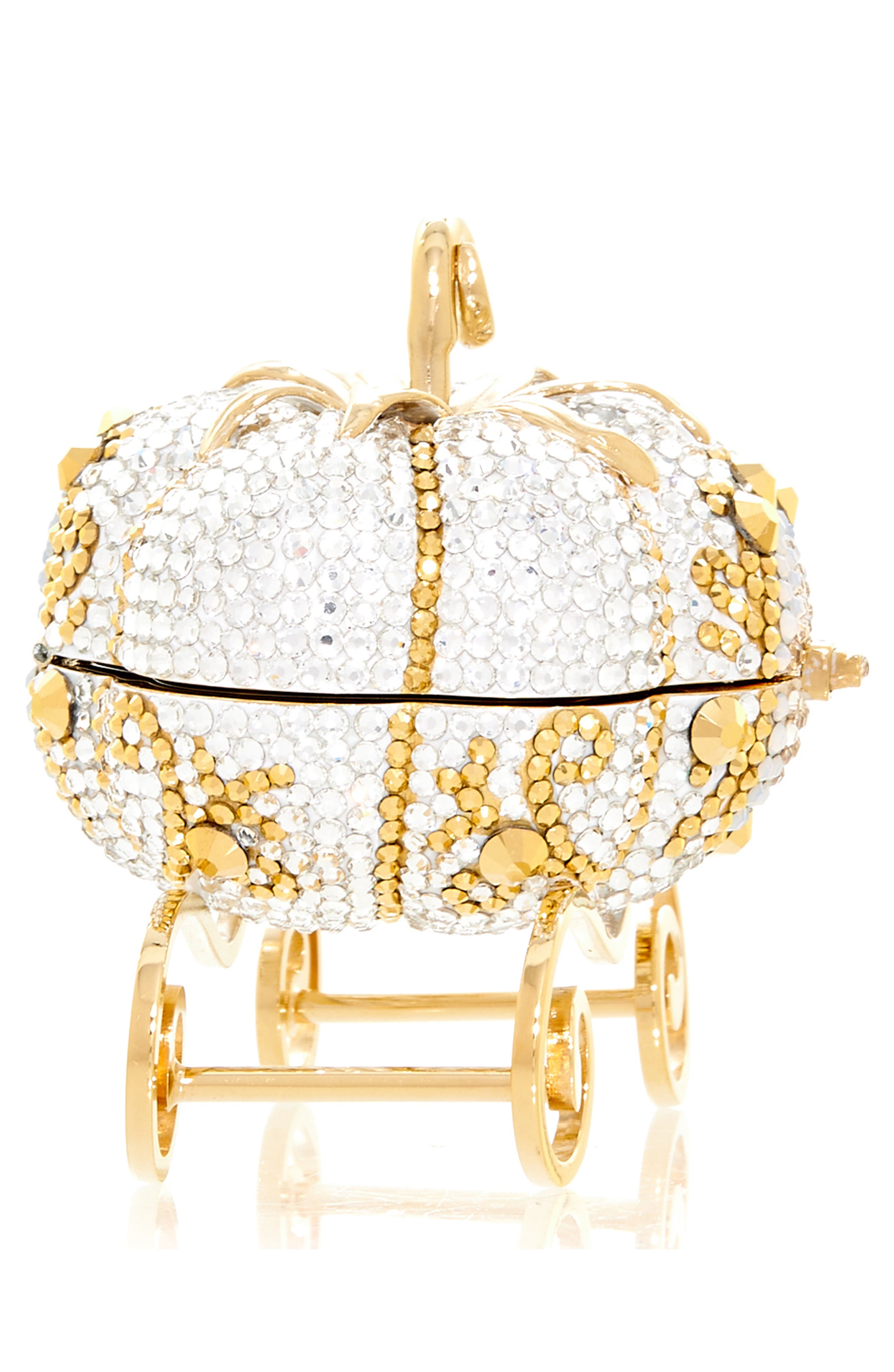 JUDITH LEIBER COUTURE Miniature Crystal Carriage Pillbox, Alternate, color, 