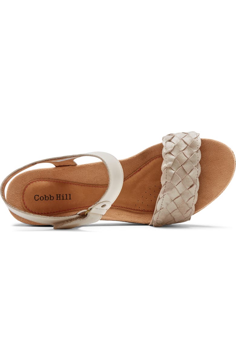Rockport Cobb Hill Alleah Sandal, Alternate, color, Vanilla Leather