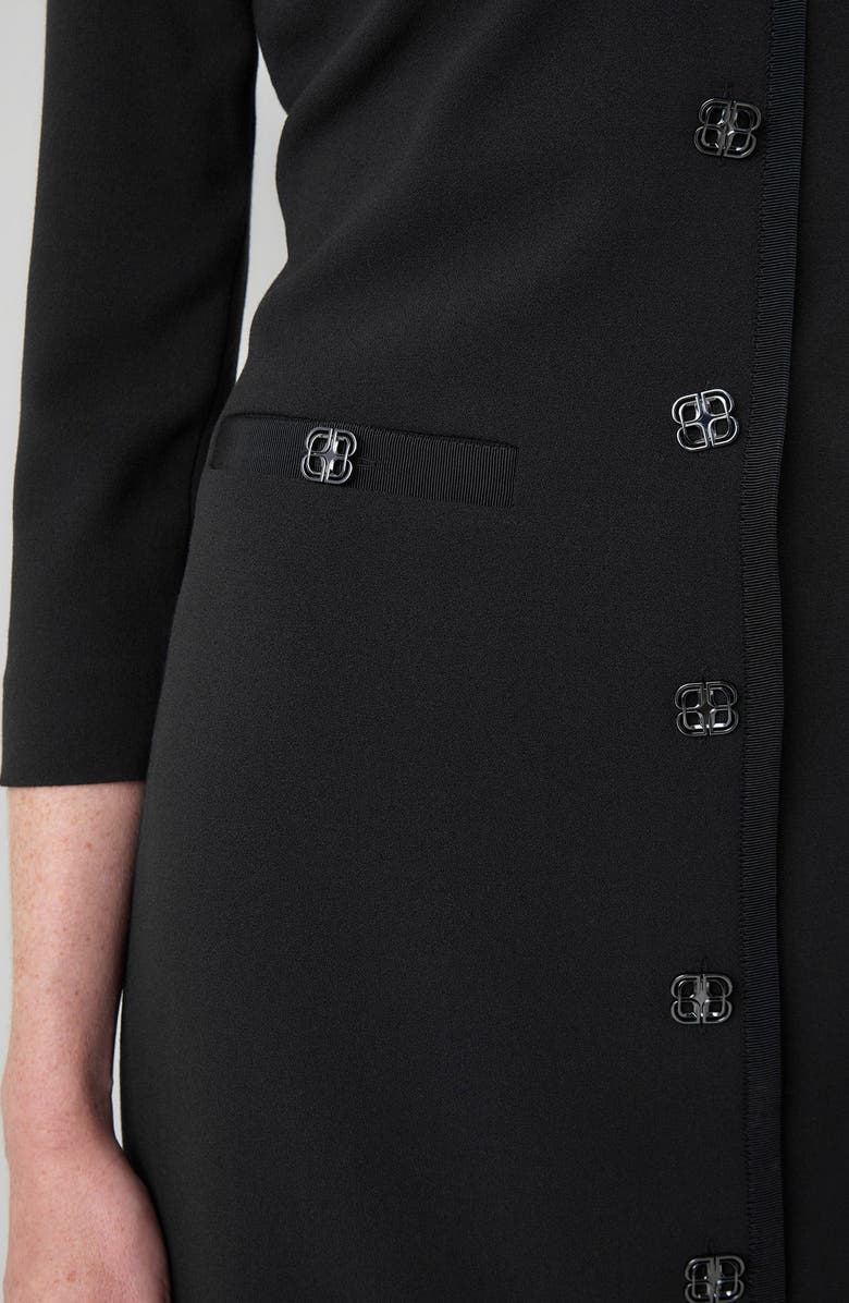 LK Bennett Claire Stretch Crepe Minidress, Alternate, color, Black