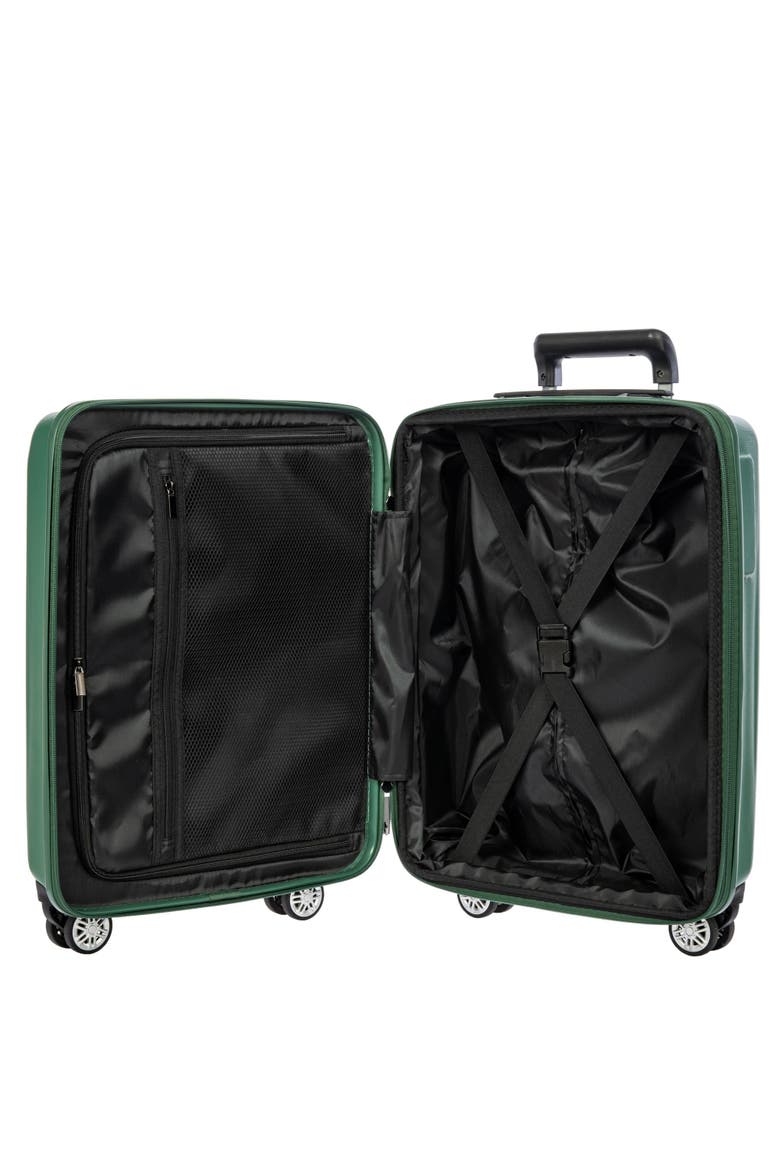 Cervia Hardside Expandable 21"  Carry On  Spinner Luggage with Front Pocket, Alternate, color, Dark Emerald