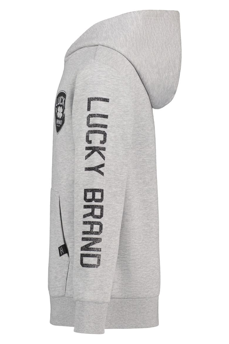 Kids' Guitar Pick Graphic Hoodie, Alternate, color, GREY HEATHER