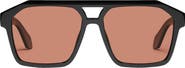 QUAY Soundcheck 57mm Polarized Aviator Sunglasses