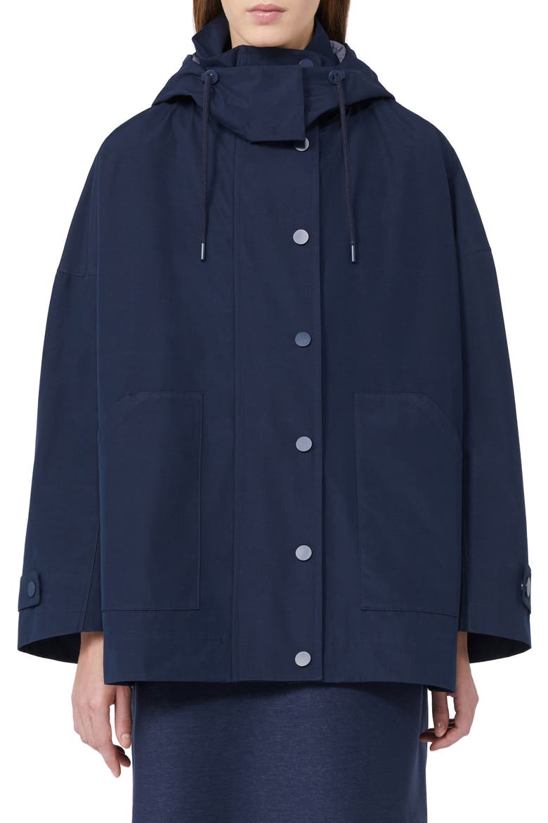 Labbro Hooded Raincoat, Main, color, NAVY