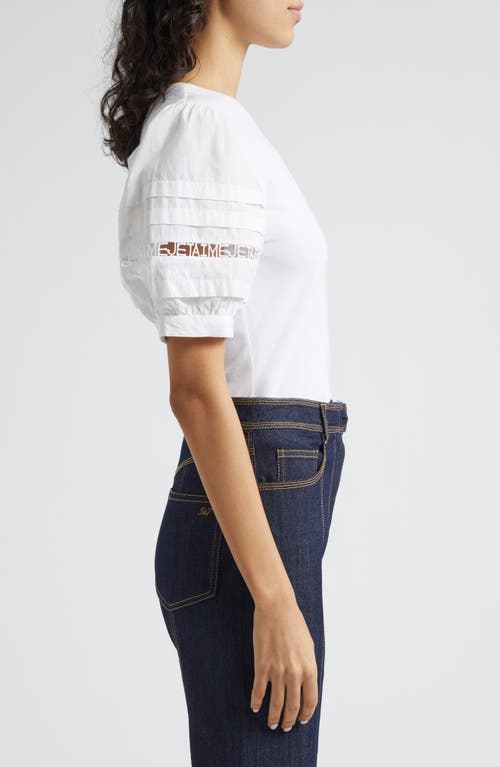 Cinq À Sept Cinq A Sept Corianna Puff Sleeve Top In White