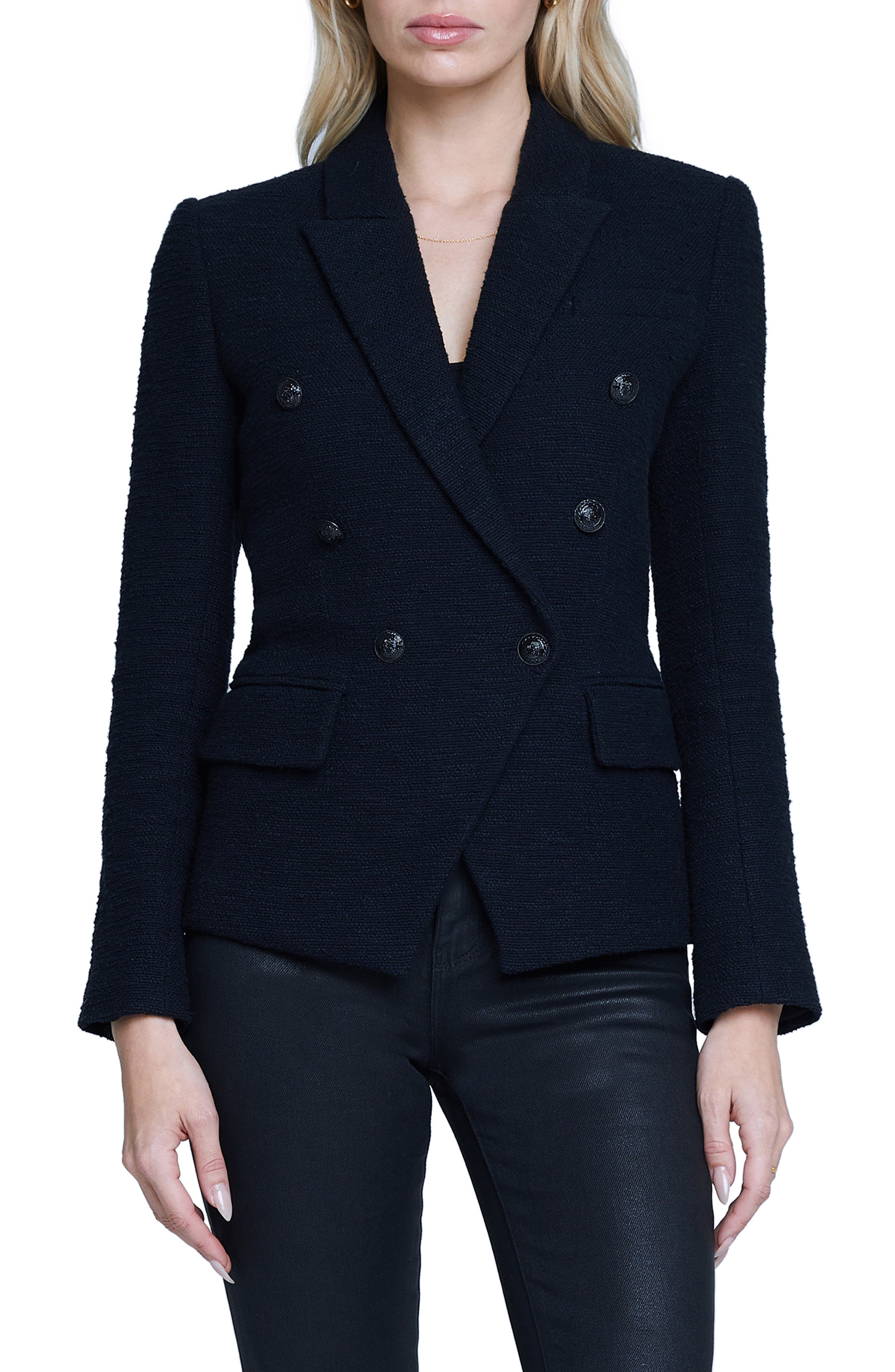 Lanvin Women Two-Tone Tweed Blazer