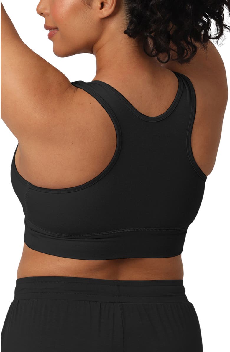 Kindred Bravely French Terry Racerback Nursing & Sleep Bra - Fits Sizes 30B-46D, Alternate, color, Black