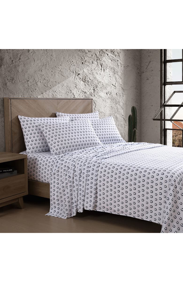 Wrangler Horseshoe Dots Sheet Set, Alternate, color, Navy