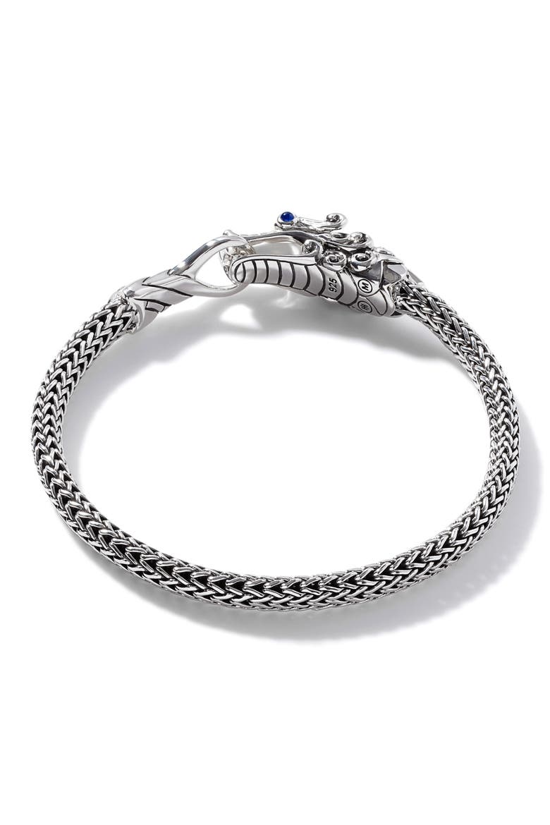 Legends Naga Station Bracelet, Alternate, color, SILVER/ BLUE SAPPHIRE