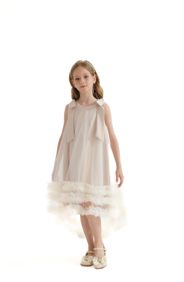 Tulleen Violeta Dress, Main, color, Cream