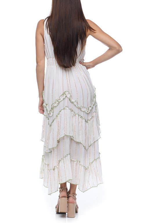 Ranee's Ranees Embellished Cotton Cover-up Maxi Dress In White
