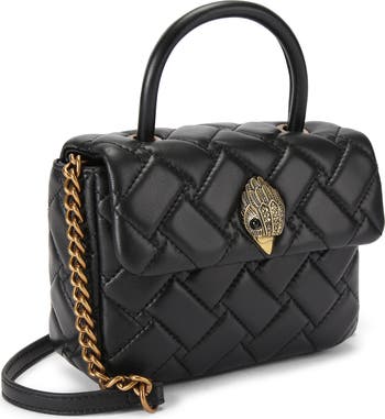 Mini Kensington Quilted Leather Top Handle Bag