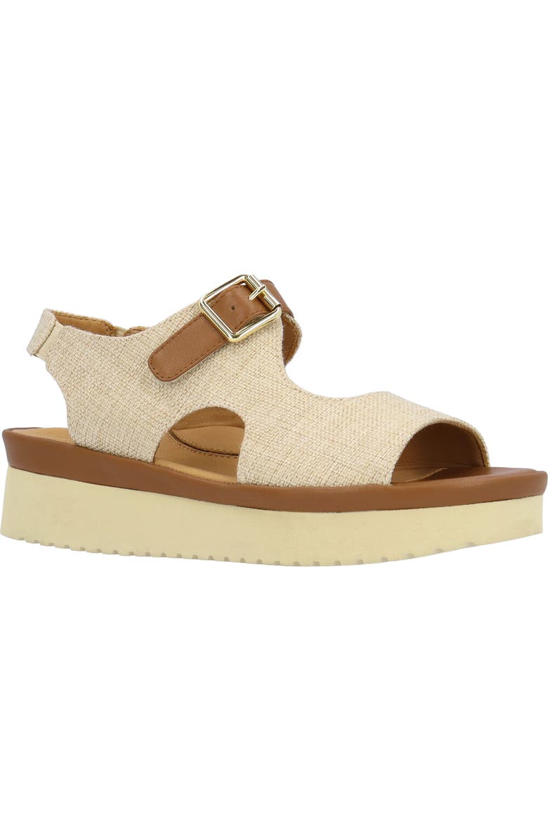 L'Amour des Pieds Azenor Ankle Strap Sandal, Main, color, Natural
