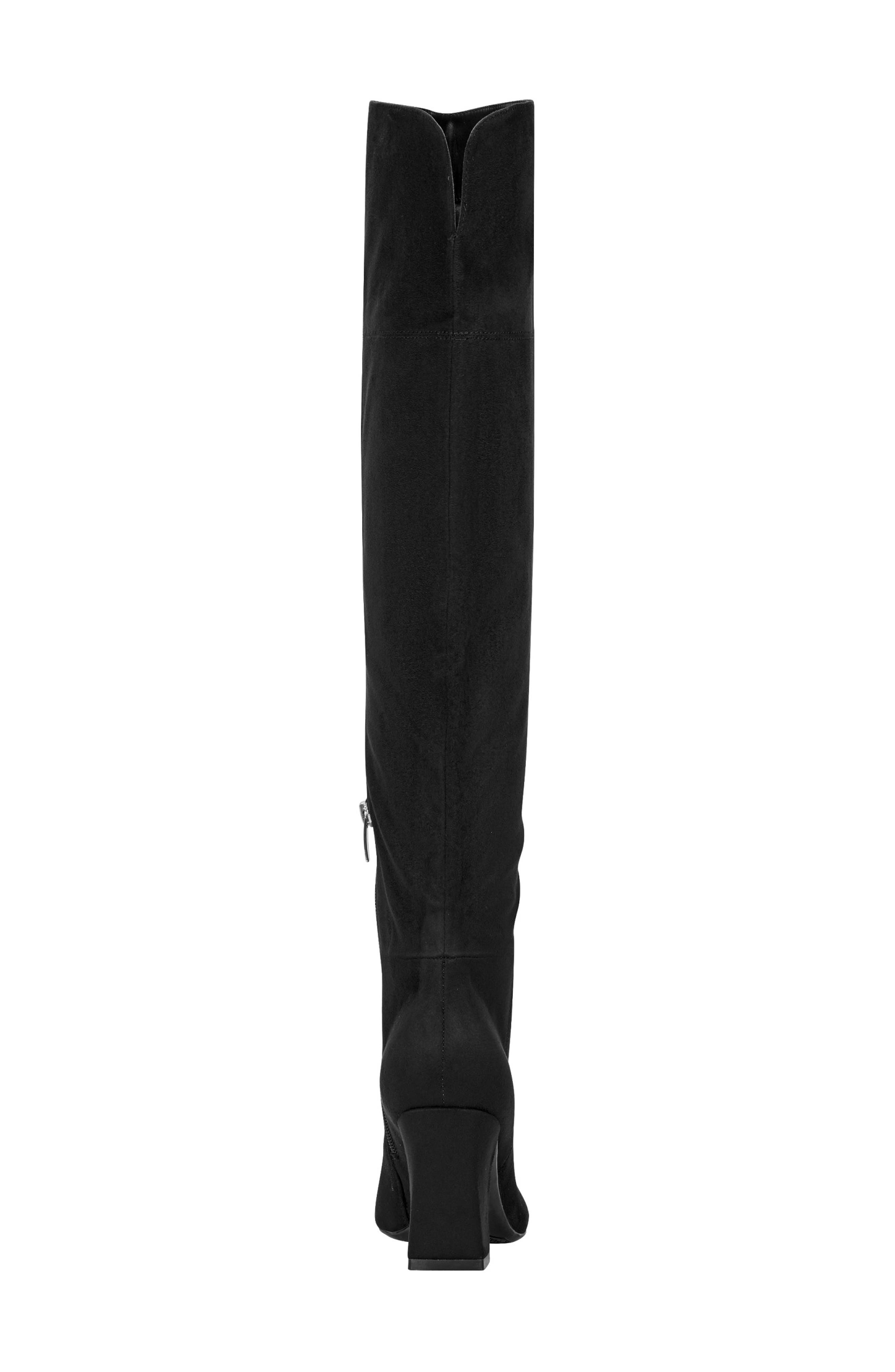 Marc Fisher Over the Knee Pointed Toe Boot, Alternate, color, Black