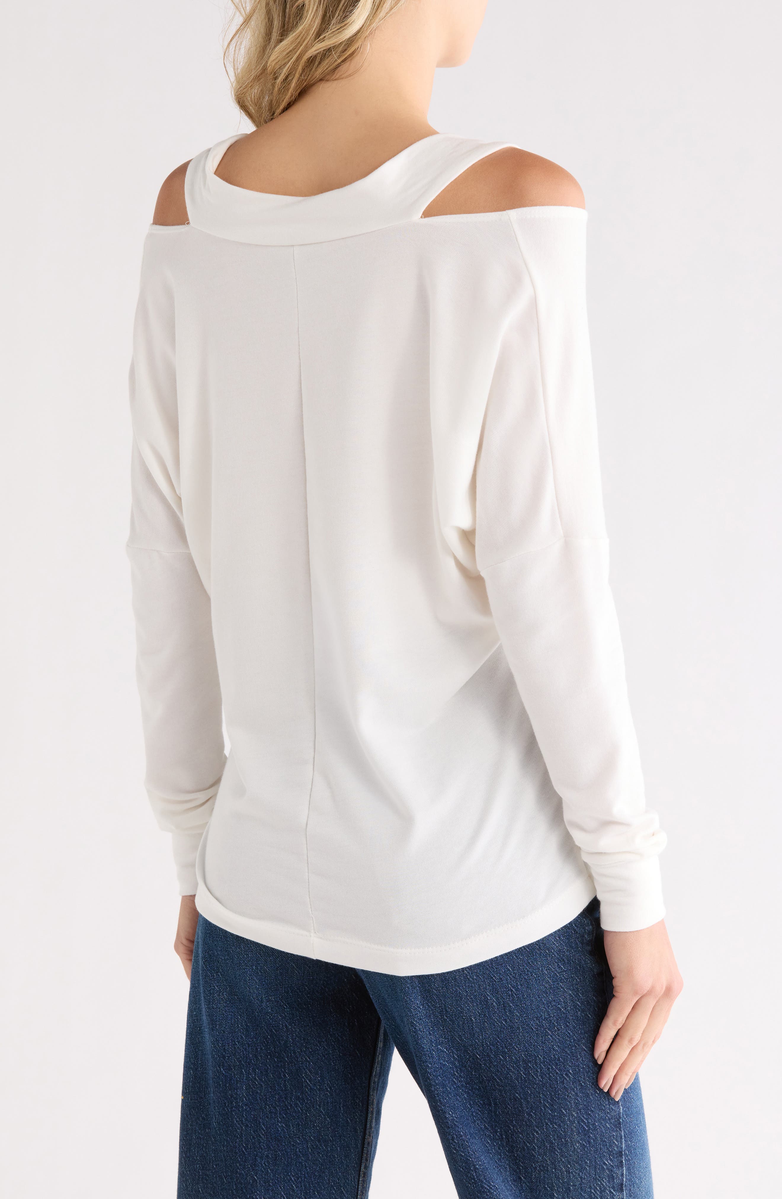 V-Neck Cold Shoulder Sweater - image 4