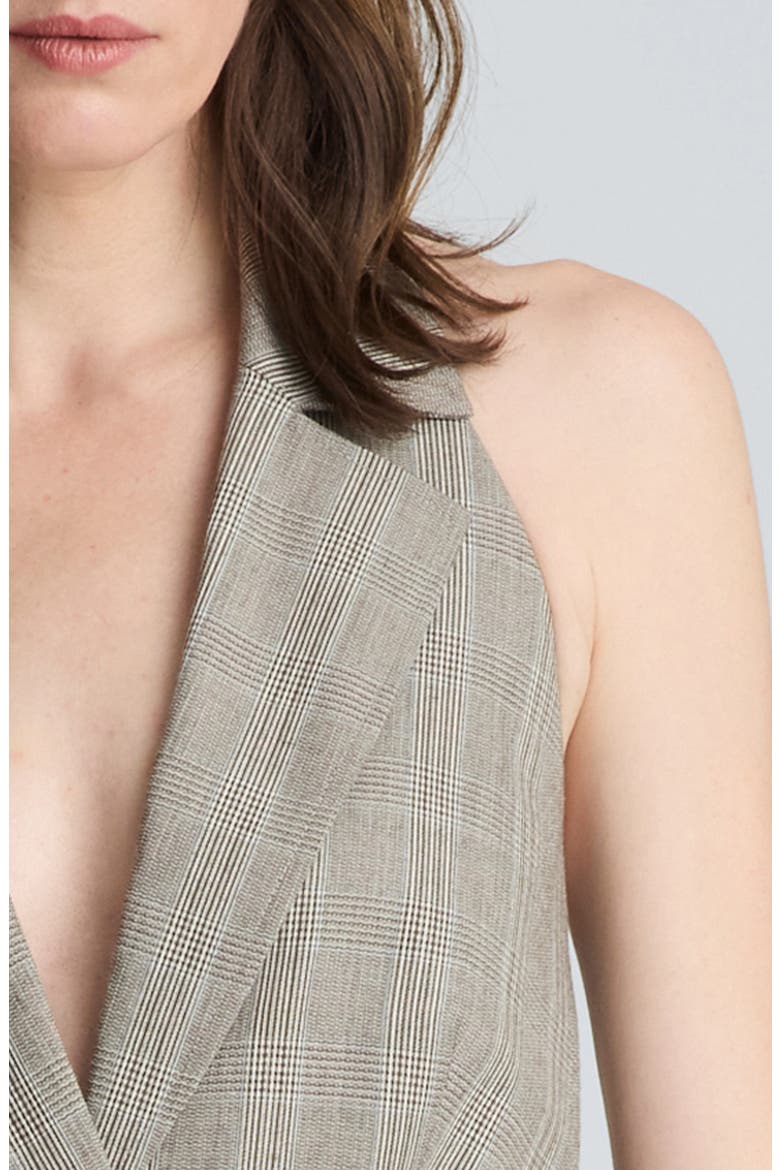 Belted Halter Vest, Alternate, color, DARK SLATE FEATHER BLUE