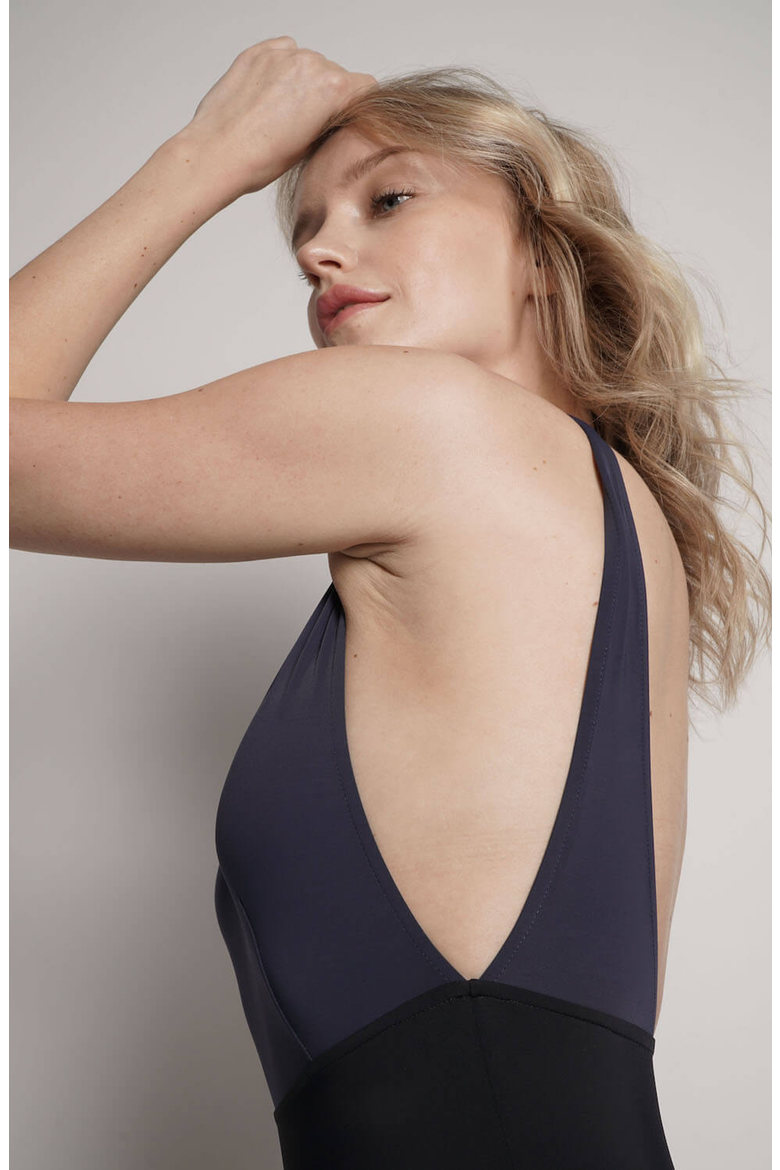Kate One Piece Swimsuit, Alternate, color, Black / Navy Blue