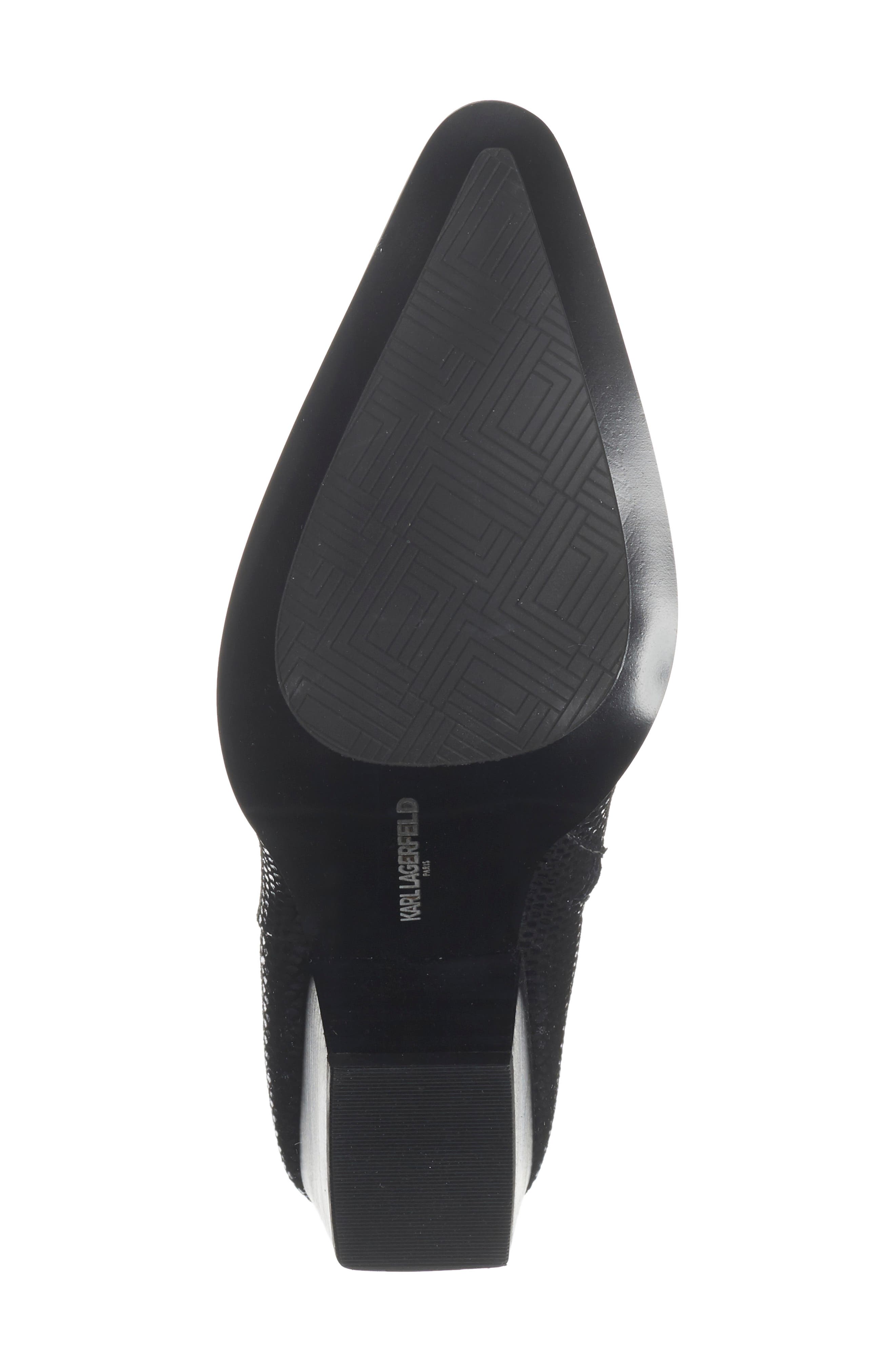KARL LAGERFELD PARIS Kortini Pointed Toe Bootie, Alternate, color, 