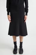 Jil Sander High Low Midi Skirt