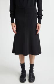 Jil Sander High Low Midi Skirt