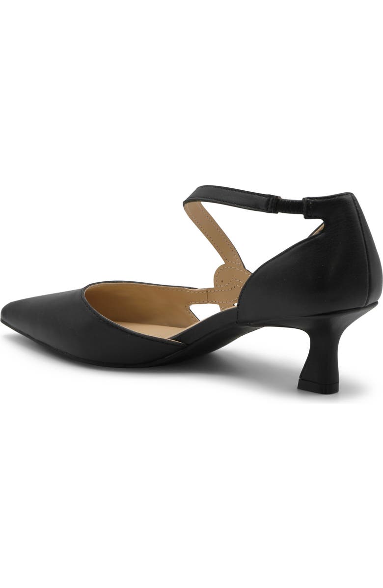 Adrienne Vittadini Senora-1 Pointed Toe d'Orsay Pump, Alternate, color, Black Smooth
