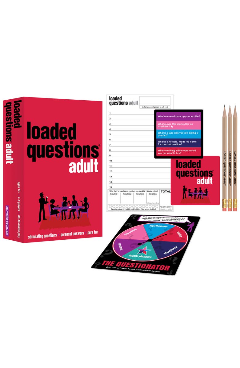 ALL THINGS EQUAL Adult Loaded Questions A Rousing Adult Party Game From All Things Equal, Alternate, color, Multicolored