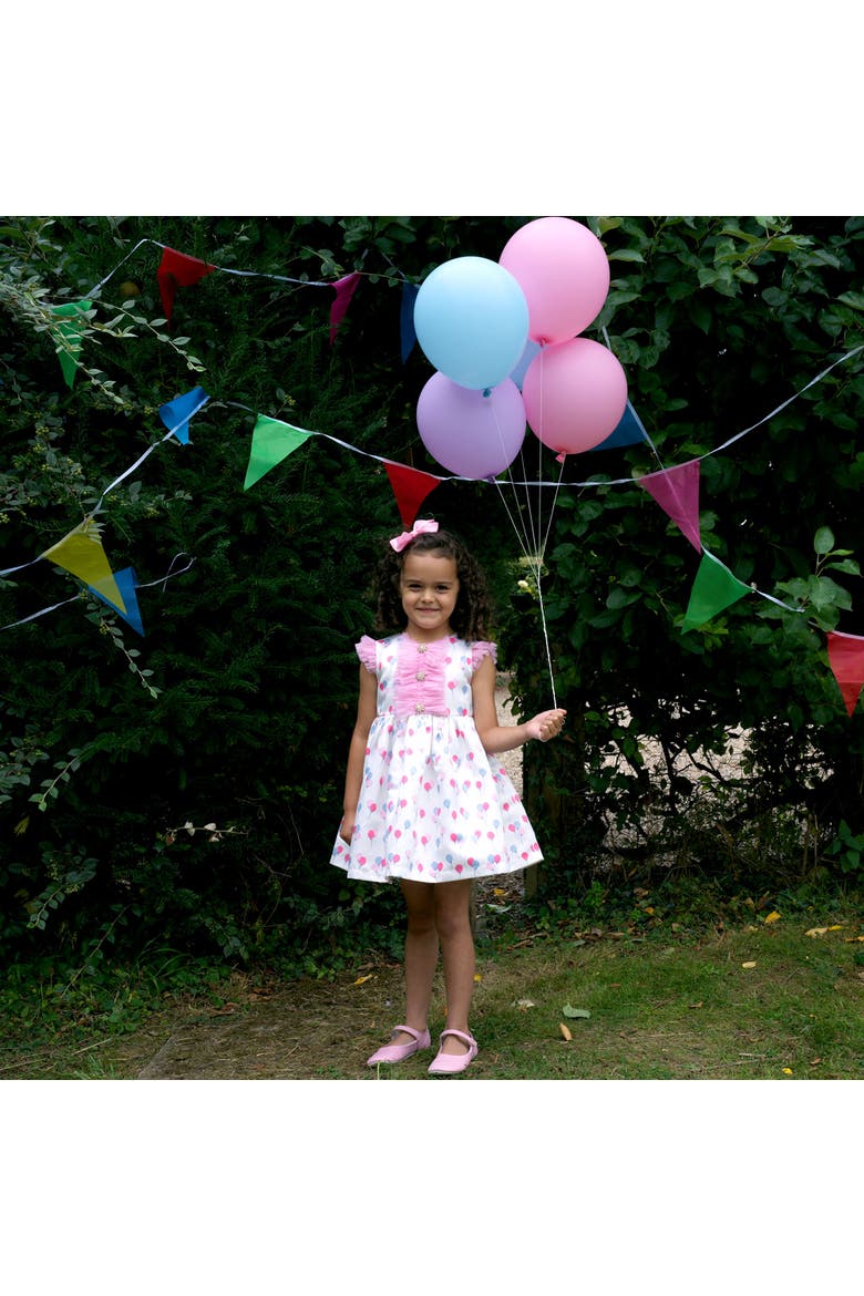 Balloon Ruffle Front Dress, Alternate, color, Pink